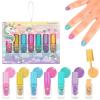 image:image7pc Unicorn Shimmer Nail Polish Set for Girls  Glitter Cap NonToxic Quick Dry Manicure amp Pedicure Kit Vibrant Assorted Shades