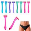image:image8pc Bikini Razor Blades  Value Pack Mini Bikini Razors with Protective Covers 35 Razors Convenient Travel Size Hair Removal Tool