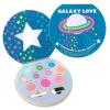image:imageCool Glisten amp Glitter Makeup Palette 10 Color Eyeshadow amp Blush Makeup Novelty Beauty Set Fold Out Compact with Mirror Cute Gifts  Washable NonToxicGalaxy Love