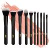 image:imageExpressions 10pc Pro Makeup Brush Set in Black  10 Quality Soft Bristle Makeup Brushes For Everyday Use  Professional Makeup Brushes amp ToolsBlackGold