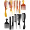image:imageExpressions 12pc Styling Combs Hair Comb Set for All Hair Types Professional Barber Supplies Durable Material Gentle on Hair