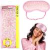 image:imageForever 21 Sleep Mask  1pc Dual Sided Comfort Sleeping Mask wPink Leopard Print  Comfortable Furry and Satin Sides for Ultimate Rest and RejuvenationPink Leopard