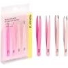 image:imagePerfect Brow Kit  4pk Soft Touch Tweezers Hair Removal Tweezers For Women Angled and Pointed Tweezer Set Precision Tweezers For Fine Ingrown Hair amp Everyday Grooming