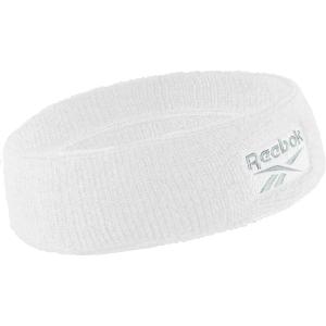 1pc Unisex 2.25in Wide Workout Headband w/Stay Dry Technology, Terry Cloth Band Moisture-Wicking Fabric | Quality Gym Hair Accessories for Active Comfort-Reebok(White)