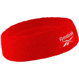 1pc Unisex 2.25in Wide Workout Headband w/Stay Dry Technology, Terry Cloth Band Moisture-Wicking Fabric | Quality Gym Hair Accessories for Active Comfort-Reebok(Red)