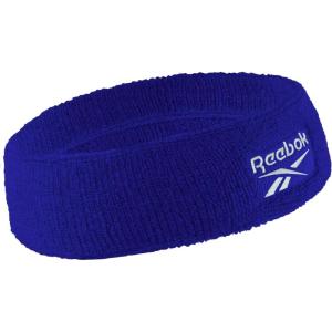 1pc Unisex 2.25in Wide Workout Headband w/Stay Dry Technology, Terry Cloth Band Moisture-Wicking Fabric | Quality Gym Hair Accessories for Active Comfort-Reebok(Blue)