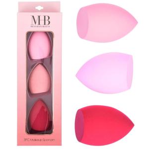 3pc Makeup Sponges Value Pack – 3-Pack Beauty Sponge Applicator Set in Pastels – Cosmetic Makeup Blender For Foundation, Blush, Concealer, Eyeshadow, Contour & Highlighter(Pink)