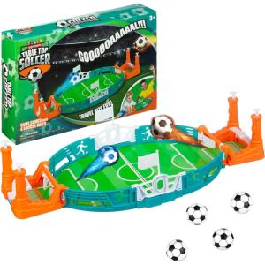 EXPRESSIONS Tabletop Basketball Game – Mini Basketball Game for Travel & Desktop Toys Collection | Desk Games for Work, Table Top Office Basketball Hoop(Soccer)