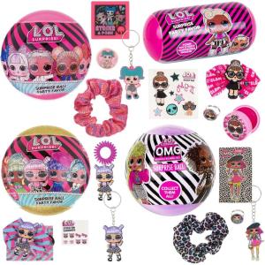 L.O.L. Surprise! 4-Pack Novelty Assortment Balls Value Pack – OMG Birthday Party Favors & Accessories for Girls