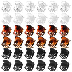 Small Claw Clips, Value Pack Of Durable Hair Clips Small Hair Clips for All Hair Types, Professional Quality Hair Accessories, Styling Sectioning for Women (30)(Multicolor)