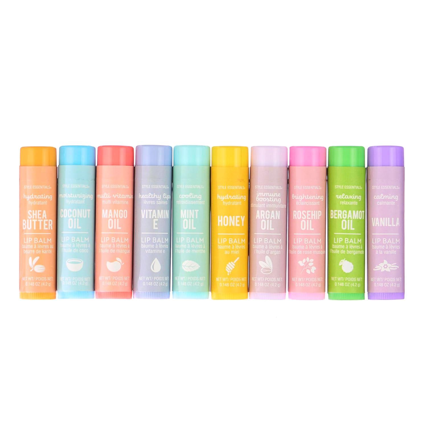 image:image10pc Lip Balm Collection Hydrating Lip Balms Infused Enriched Lip Balm SetEssential Oils