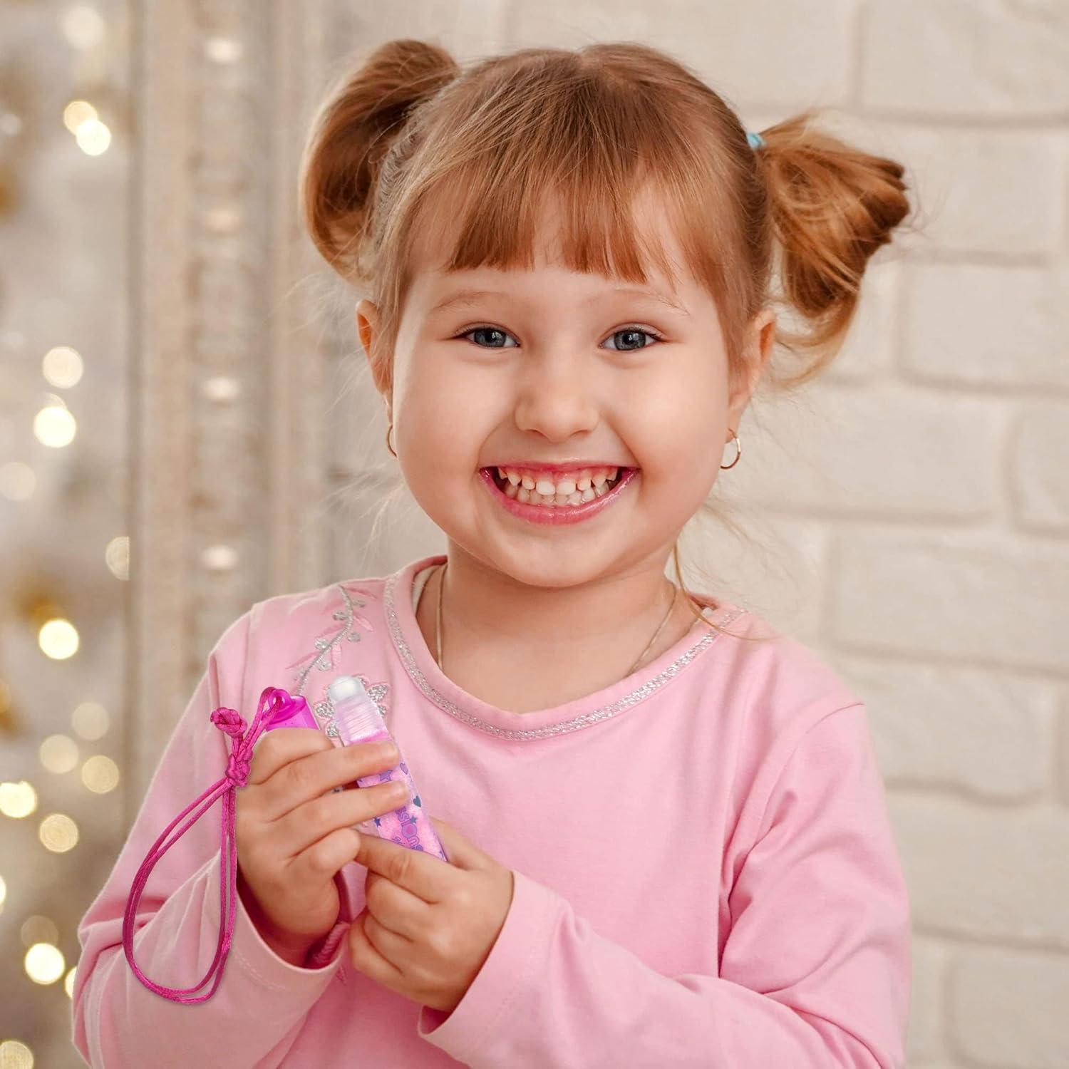 image:image12pc Lip Gloss Necklace Fruit Flavored Lip Gloss Set Value Pack Teen Girls Party Favors Non Toxic Lip Gloss Necklaces For Girls
