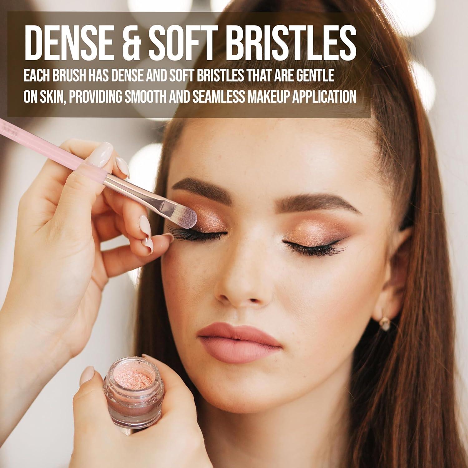 image:image15pc Beauty Set Beautiful Brush Collection Blenders Spoolie Storage Tumbler Professional Cosmetic Tools Application Face Eye Kit