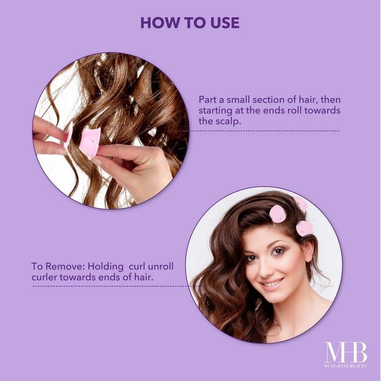 image:image24pc Heatless Curling Pods Silicone Hair Rollers For No Damage Heatless Curls Heatless Curlers Value Pack Overnight Hair Curlers For Versatile Hairstyling PASTELPASTEL