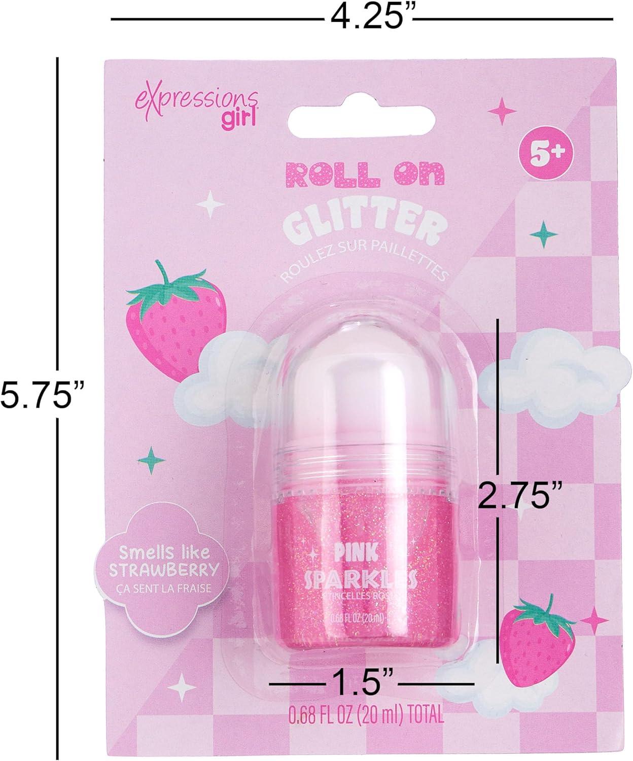 image:image2pc Pink Sparkles RollOn Glitter Set Strawberry Scented Roll On Body amp Face Glitter Smooth Rollerball Tip Glitter Stick Face amp Body Makeup for Shimmer amp Shine