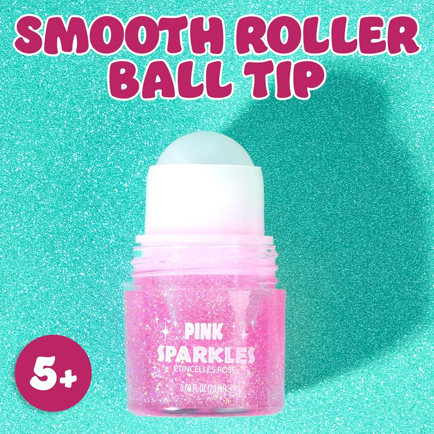 image:image2pc Pink Sparkles RollOn Glitter Set Strawberry Scented Roll On Body amp Face Glitter Smooth Rollerball Tip Glitter Stick Face amp Body Makeup for Shimmer amp Shine
