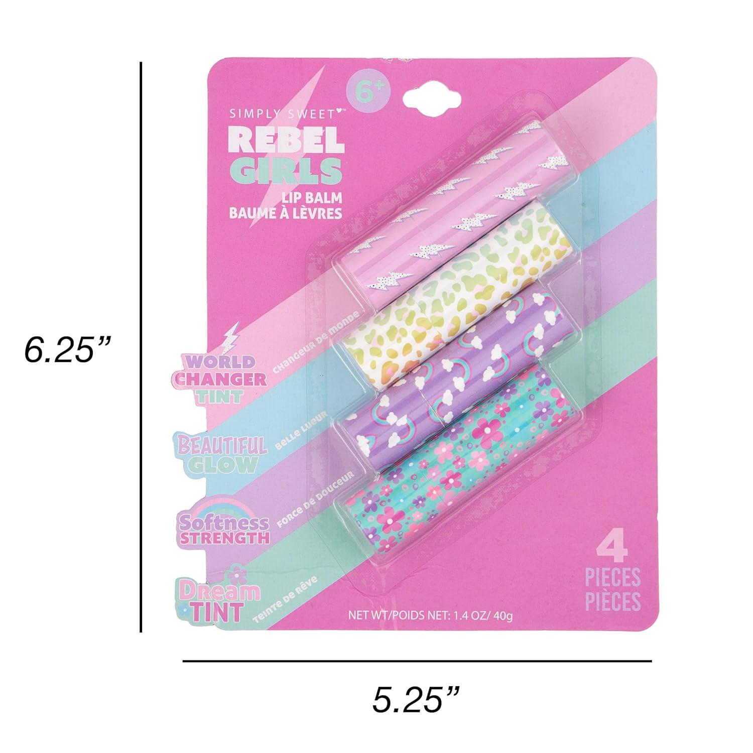 image:image4pc Lip Balm Set Nourishing amp Soothing Lip Care for Kids Fun Flavored Tinted Lip Balms with TwistUp Design