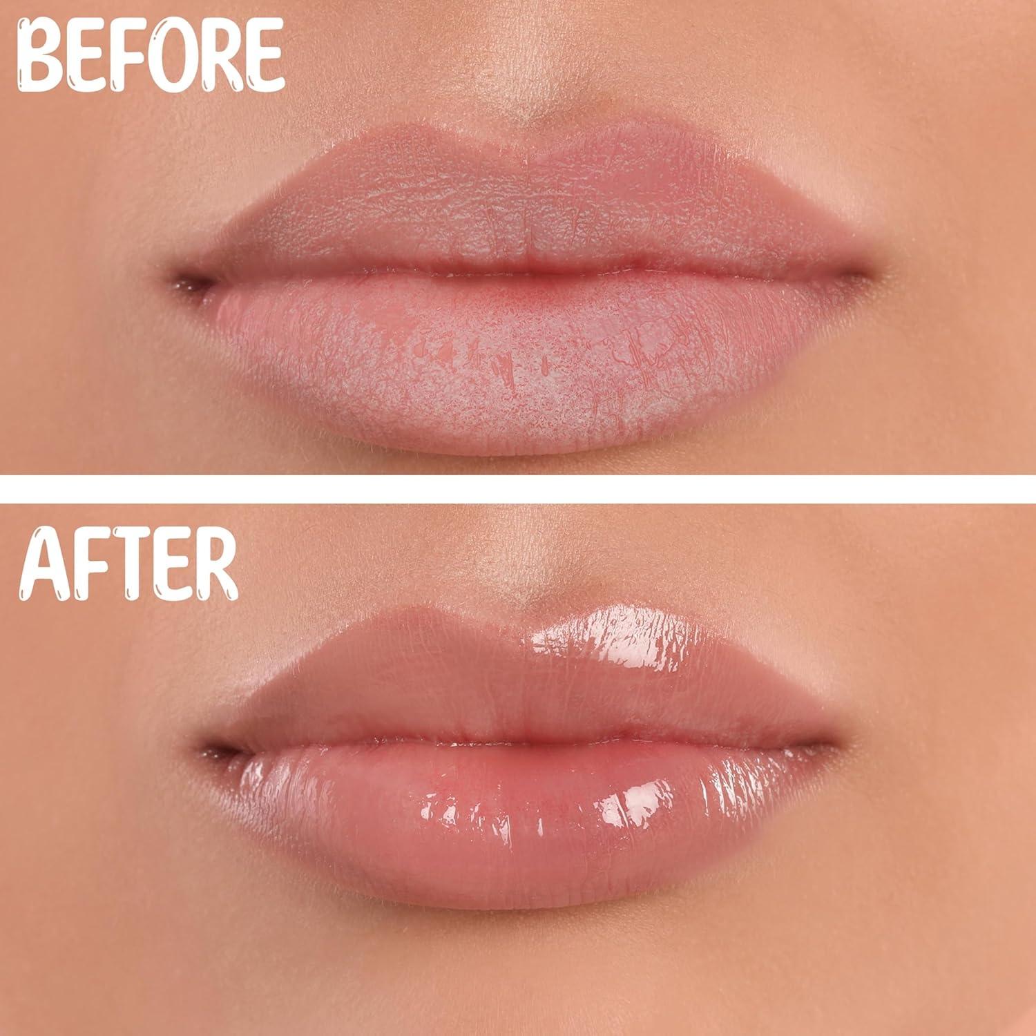 image:image4pc Lip Mask Collection Hydrating Lip Masks wRosehip Seed Oil Flavored Lip Care Set for Soft Smooth Lips