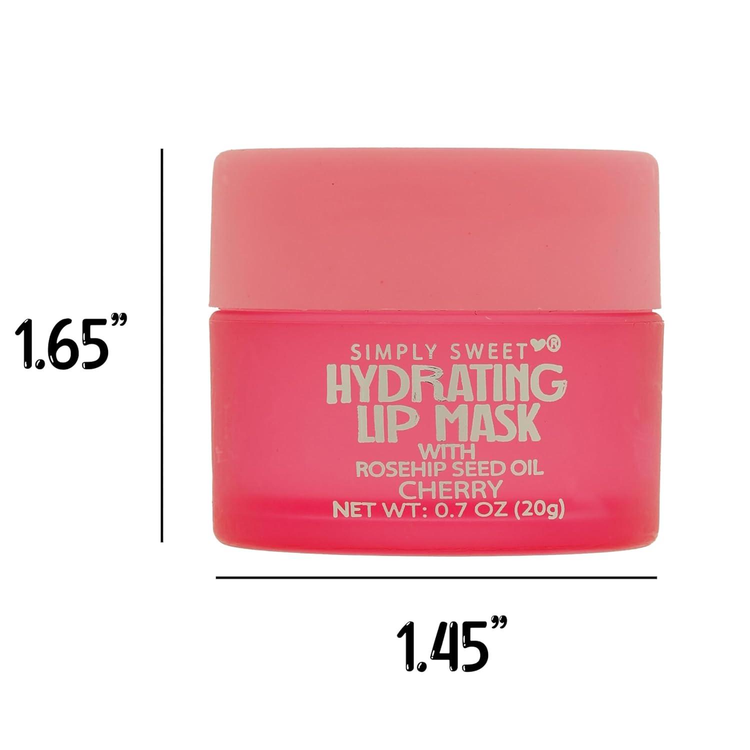 image:image4pc Lip Mask Collection Hydrating Lip Masks wRosehip Seed Oil Flavored Lip Care Set for Soft Smooth Lips