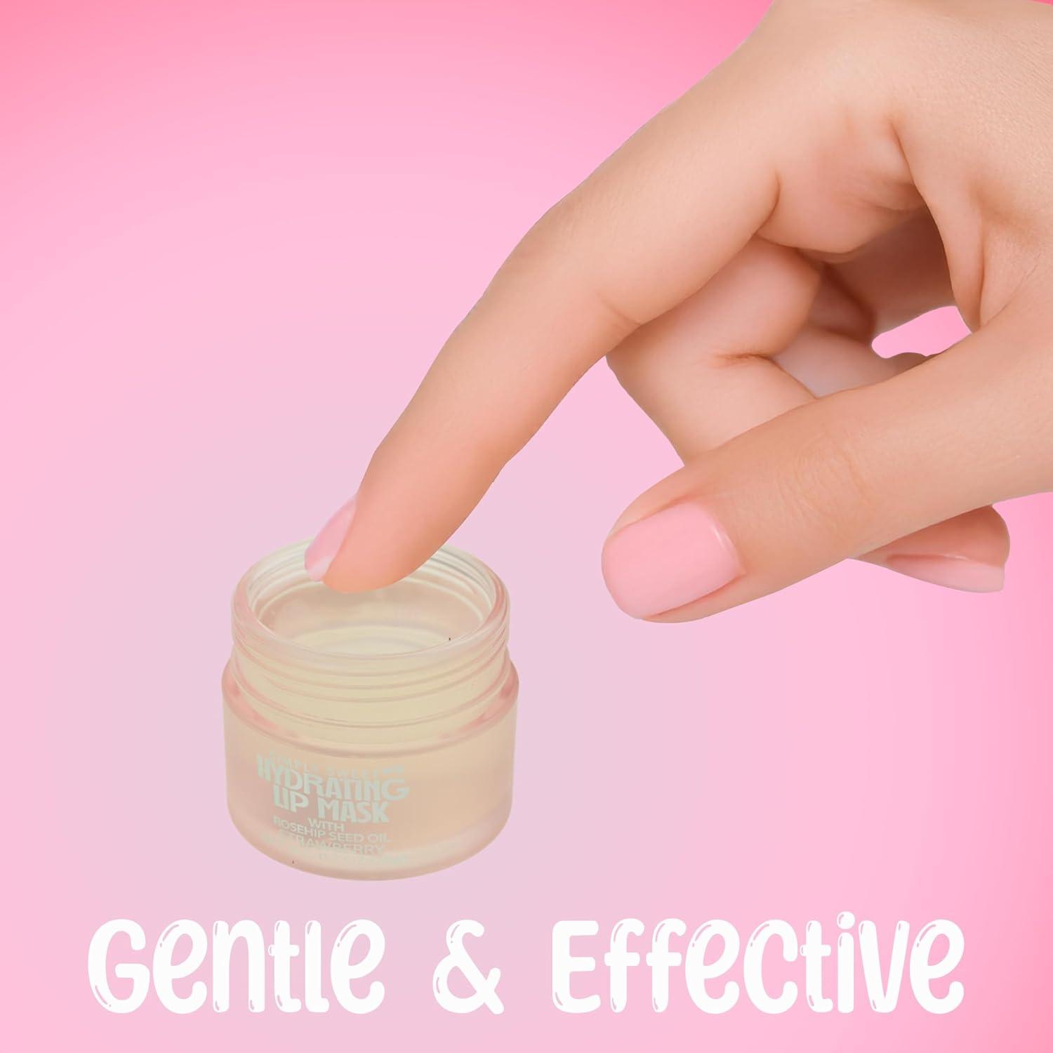 image:image4pc Lip Mask Collection Hydrating Lip Masks wRosehip Seed Oil Flavored Lip Care Set for Soft Smooth Lips