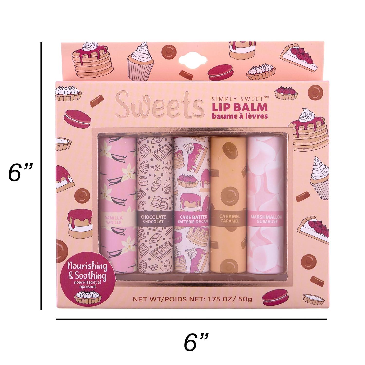 image:image5pc Sweets Lip Balm Set Nourishing amp Soothing Retractable Lip Balms Fun Flavored Tinted Lip Balms with TwistUp Design