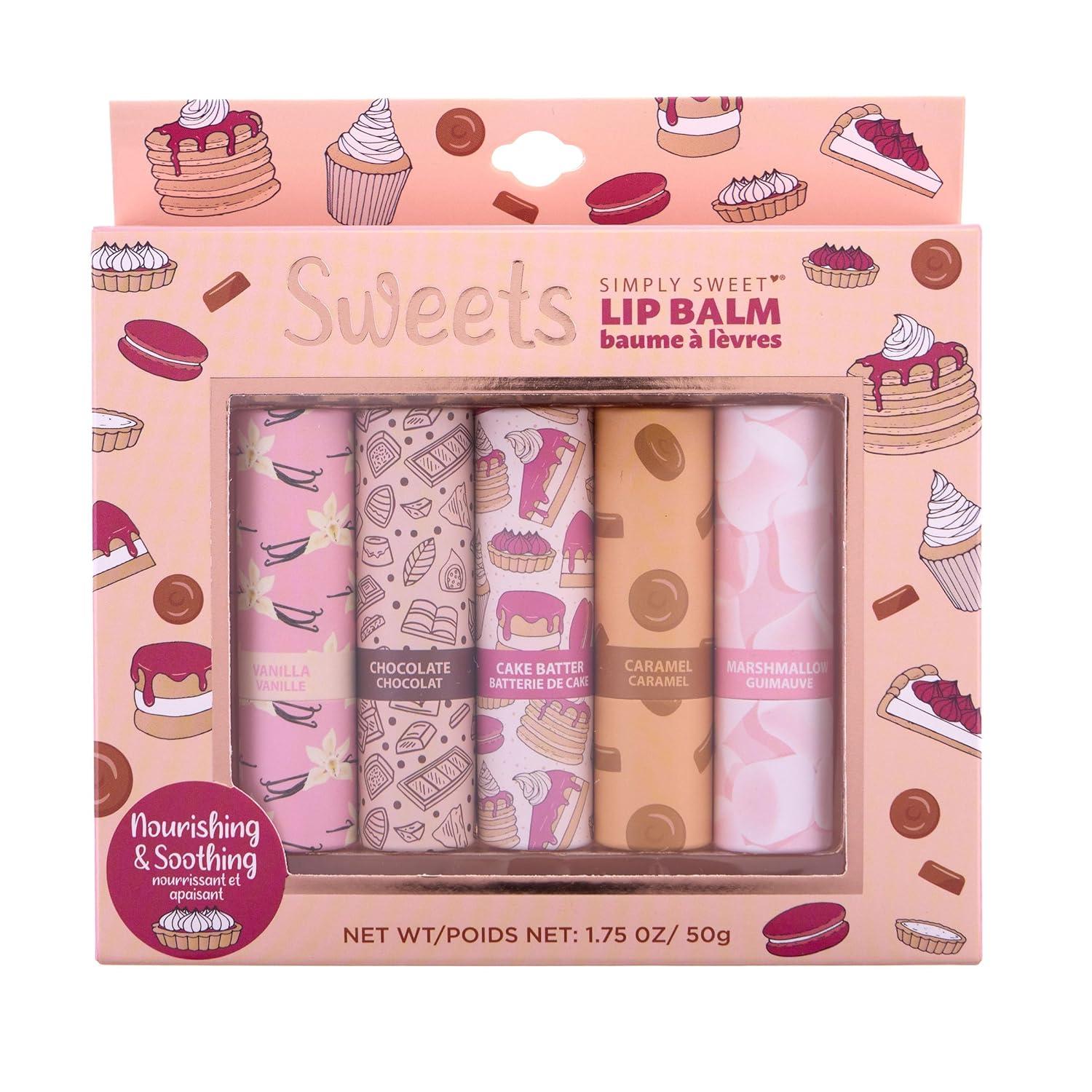 image:image5pc Sweets Lip Balm Set Nourishing amp Soothing Retractable Lip Balms Fun Flavored Tinted Lip Balms with TwistUp Design