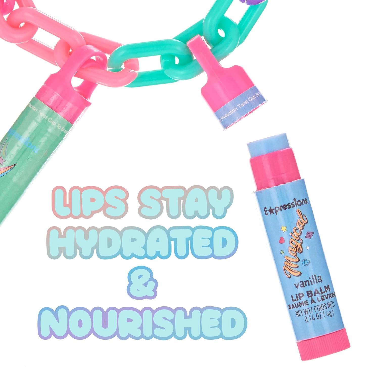 image:image7pc Lip Balm Collection Day Of The Week Necklace Fashionable Colorful Jewelry Necklace Party Favors For Girls Non Toxic