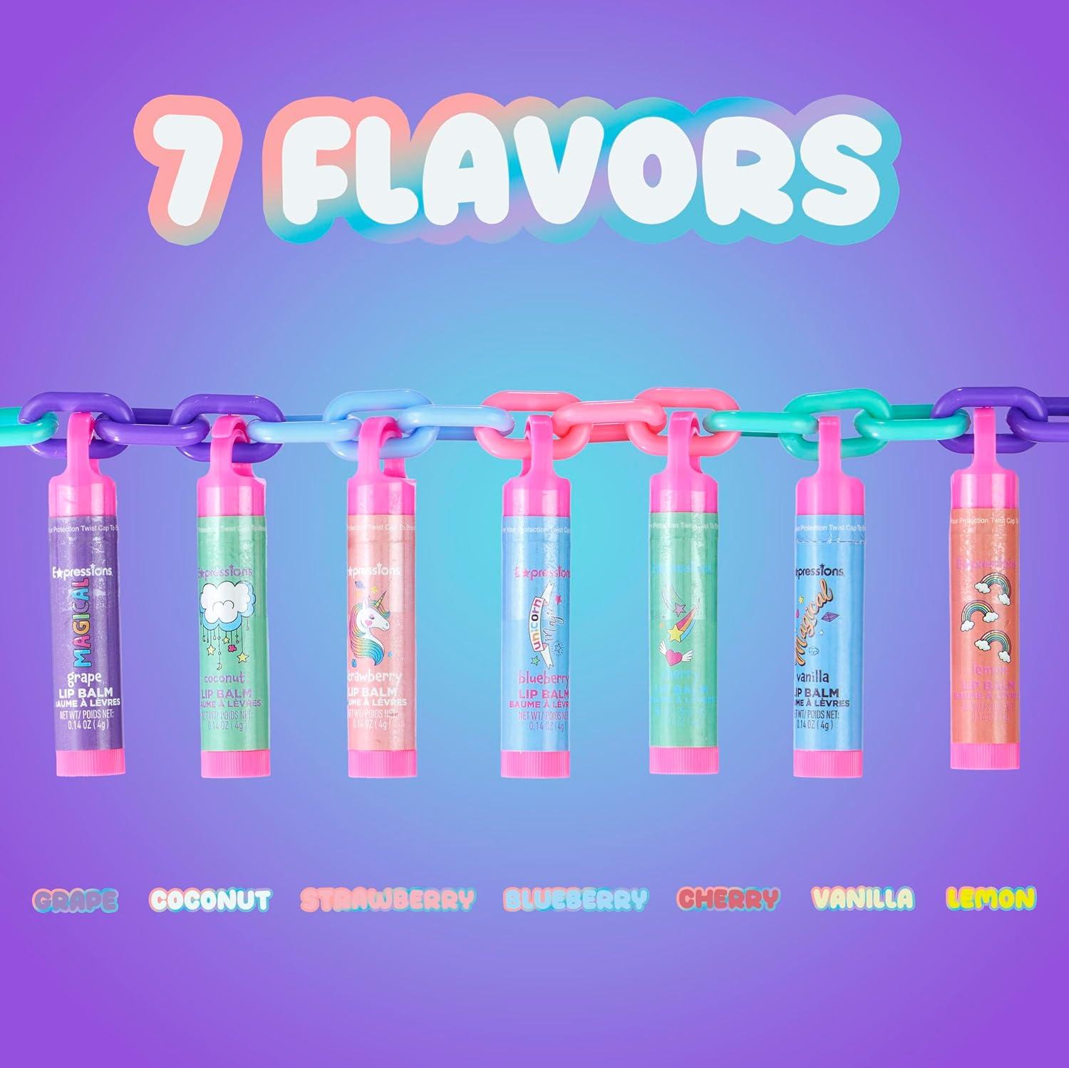 image:image7pc Lip Balm Collection Day Of The Week Necklace Fashionable Colorful Jewelry Necklace Party Favors For Girls Non Toxic