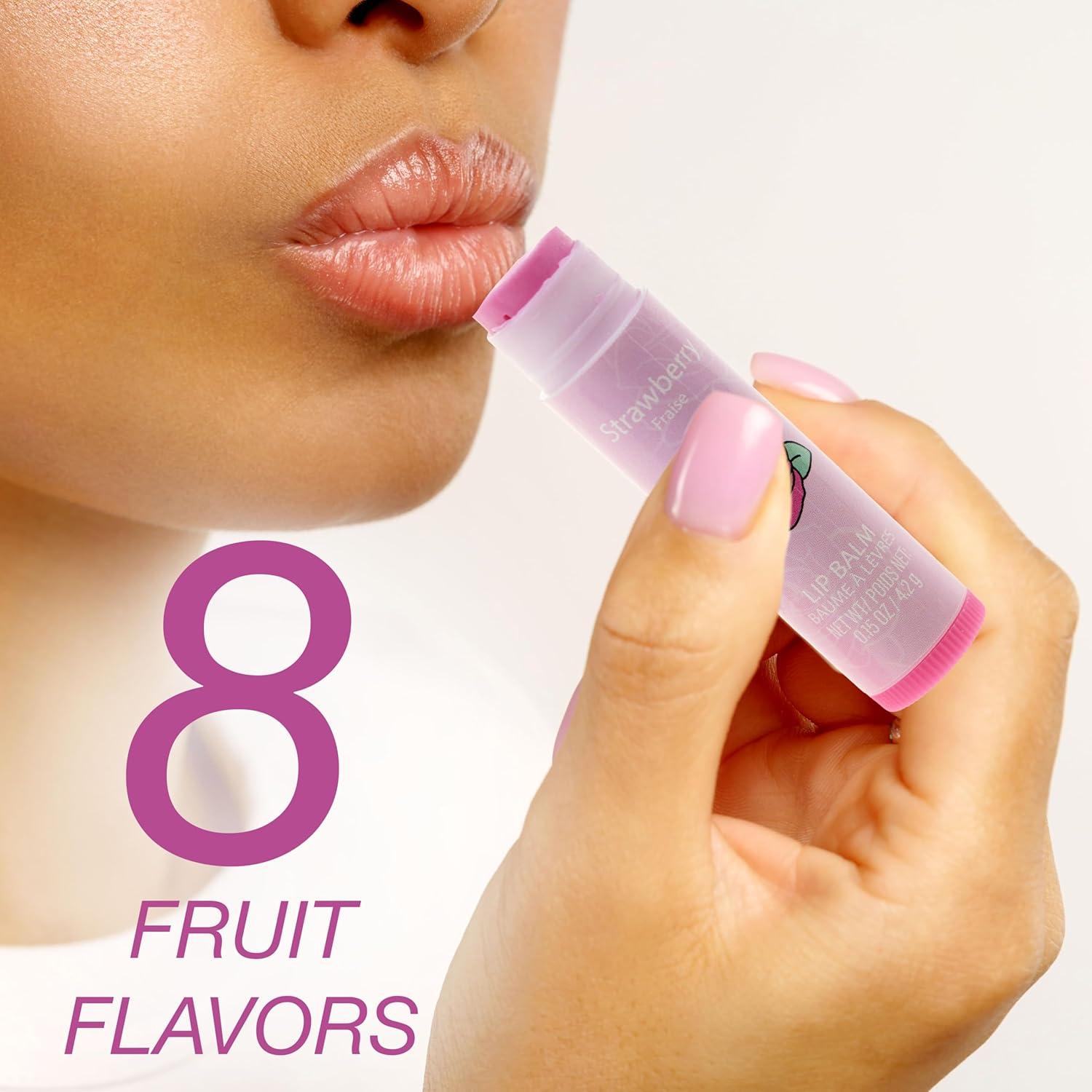image:image8pc Flavored Lip Balm Set Retractable Simply Sweet Lip Balms Fun Fruity Flavors Hydrating Lip Care for Kids