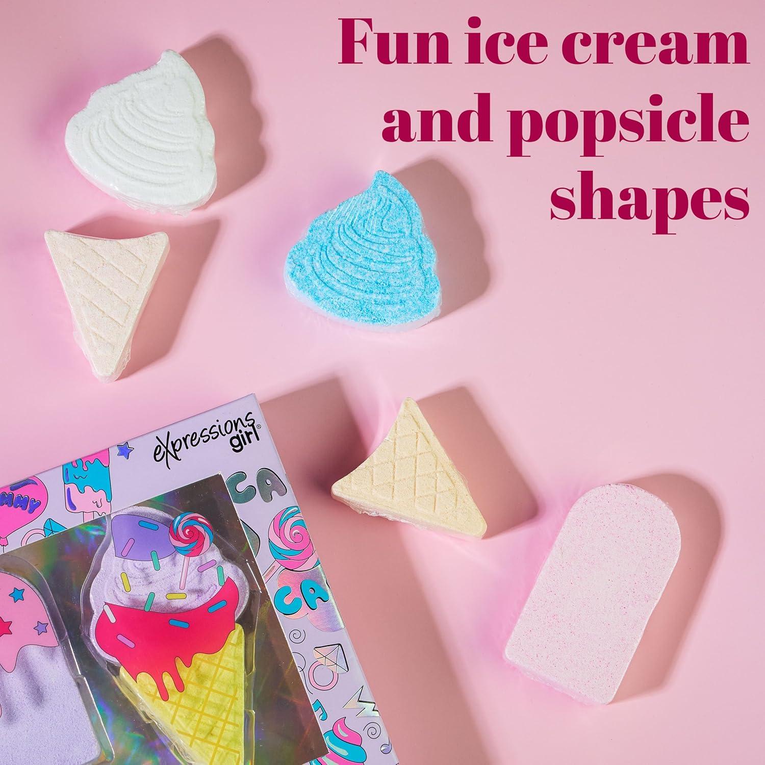 image:image8pc Ice Cream Bath Treats Bath Bomb Collection Scented Gift Set Non Toxic Spa Gifts for Girls Aromatherapy Bath Bombs for Girls Kids Bath Accessories