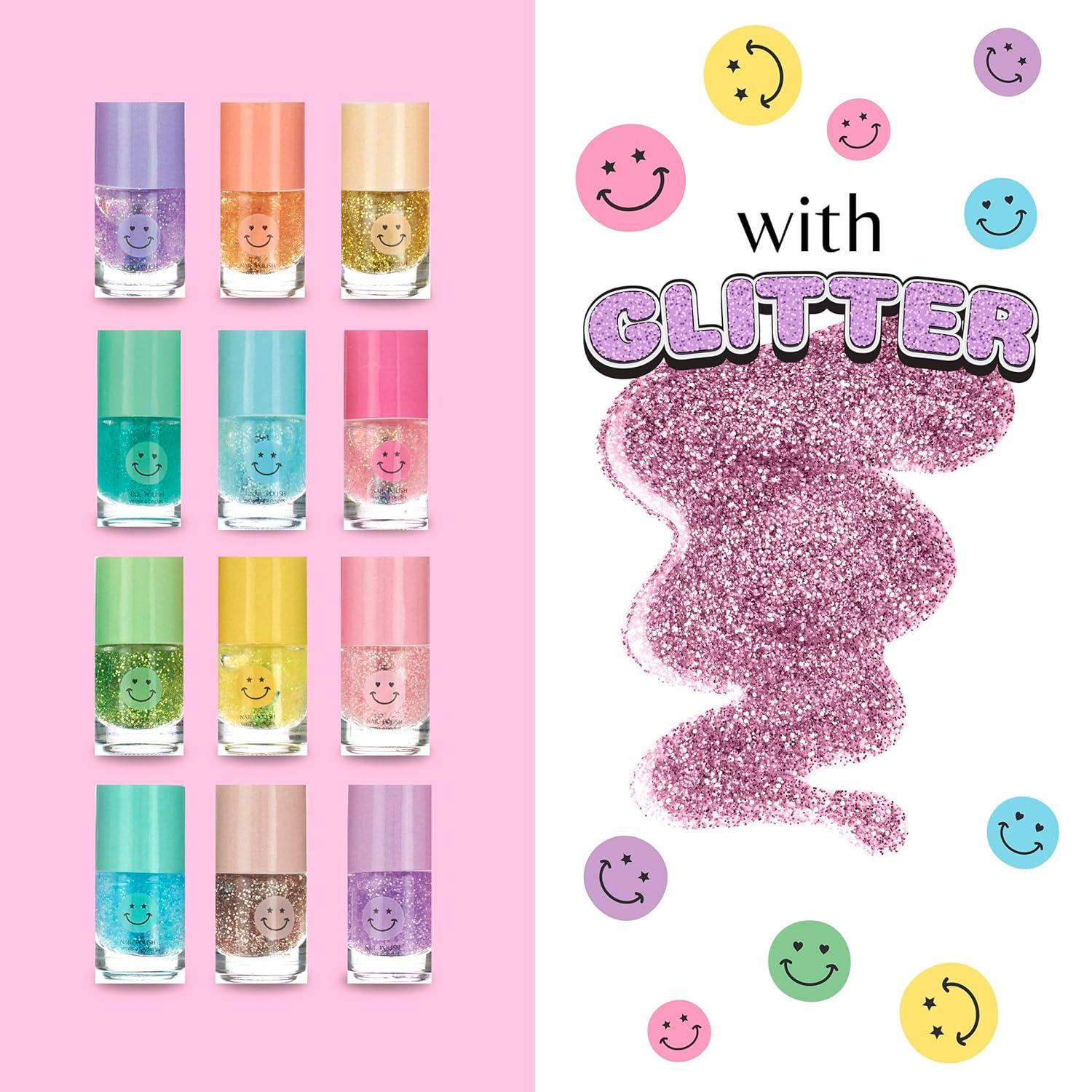 image:imageEXPRESSIONS 12pc Nail Polish Cube Shimmering Nail Polish Colors for Every Mood Cute Manicure Kit amp Pedicure Kit For Girls Kids