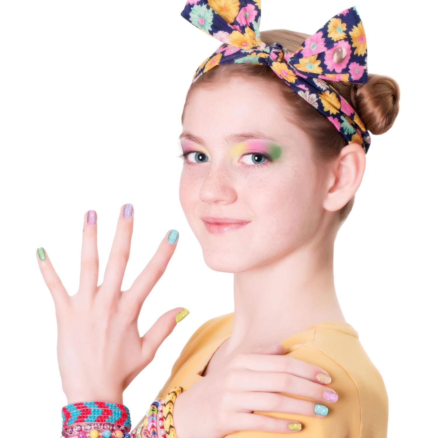 image:imageEXPRESSIONS 12pc Nail Polish Cube Shimmering Nail Polish Colors for Every Mood Cute Manicure Kit amp Pedicure Kit For Girls Kids