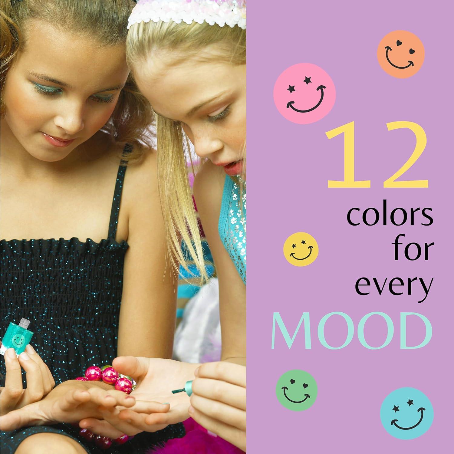 image:imageEXPRESSIONS 12pc Nail Polish Cube Shimmering Nail Polish Colors for Every Mood Cute Manicure Kit amp Pedicure Kit For Girls Kids