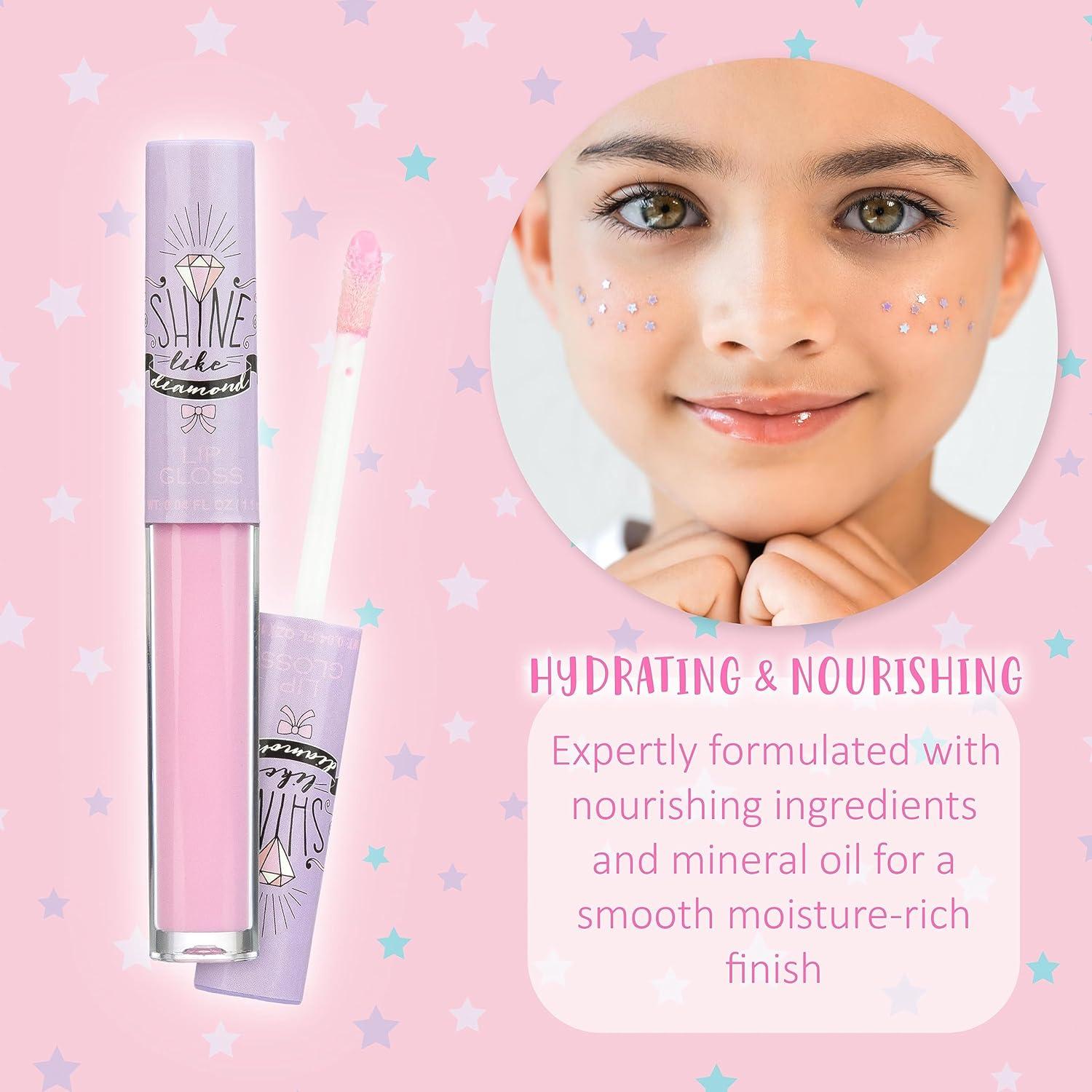 image:imageEXPRESSIONS 14pc Lip Gloss for Girls Glossy Lip Gloss Tubes Non Toxic Lip Gloss Set Unicorn Princess Birthday Party Favors Kids Makeup