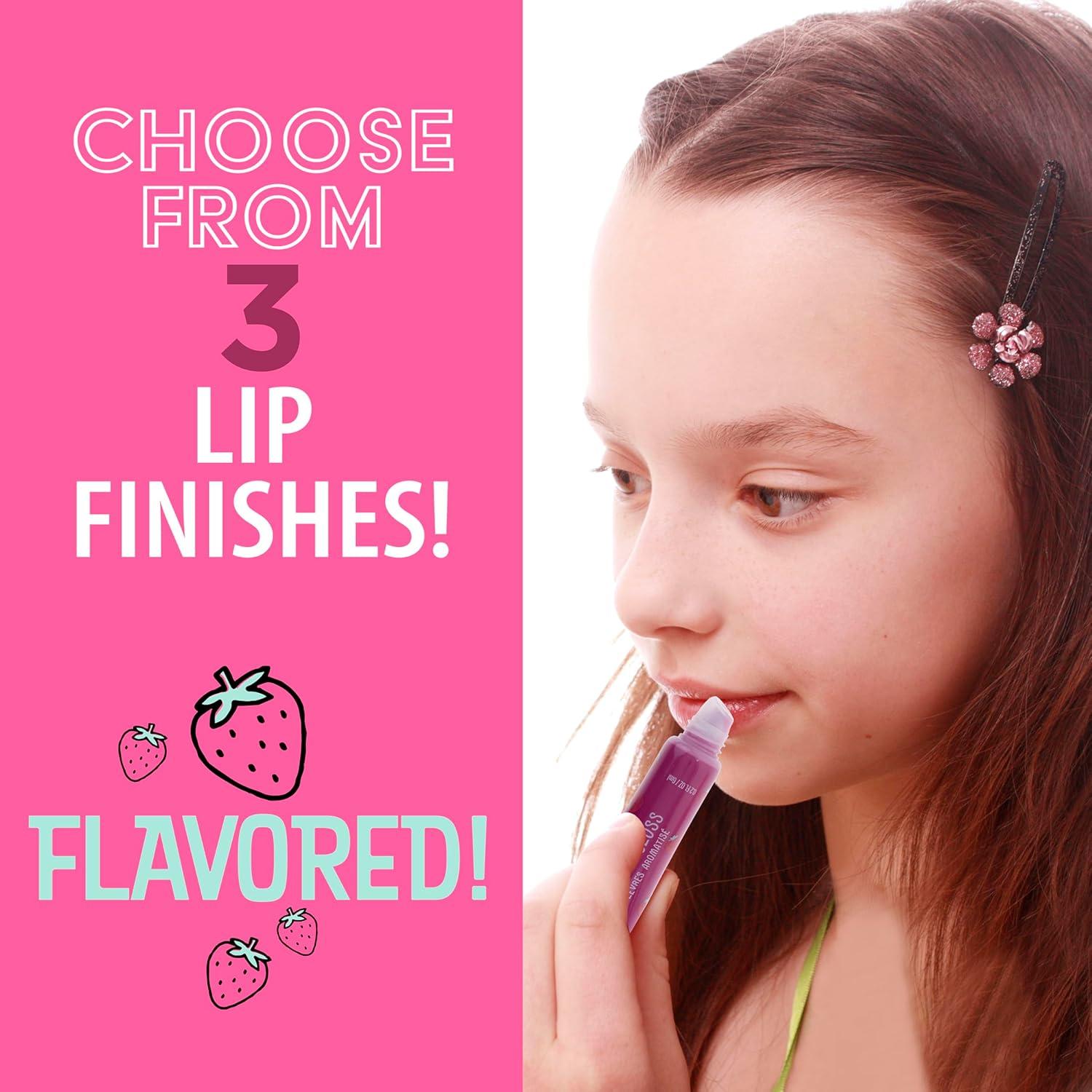 image:imageEXPRESSIONS 6pc Lip Set Strawberry Fruit Flavored Lip Gloss amp Lip Balm Kit Safe NonToxic Birthday Present Young Daughter Sensitive Skin Hydrate Shine Best Value Today Must Buy
