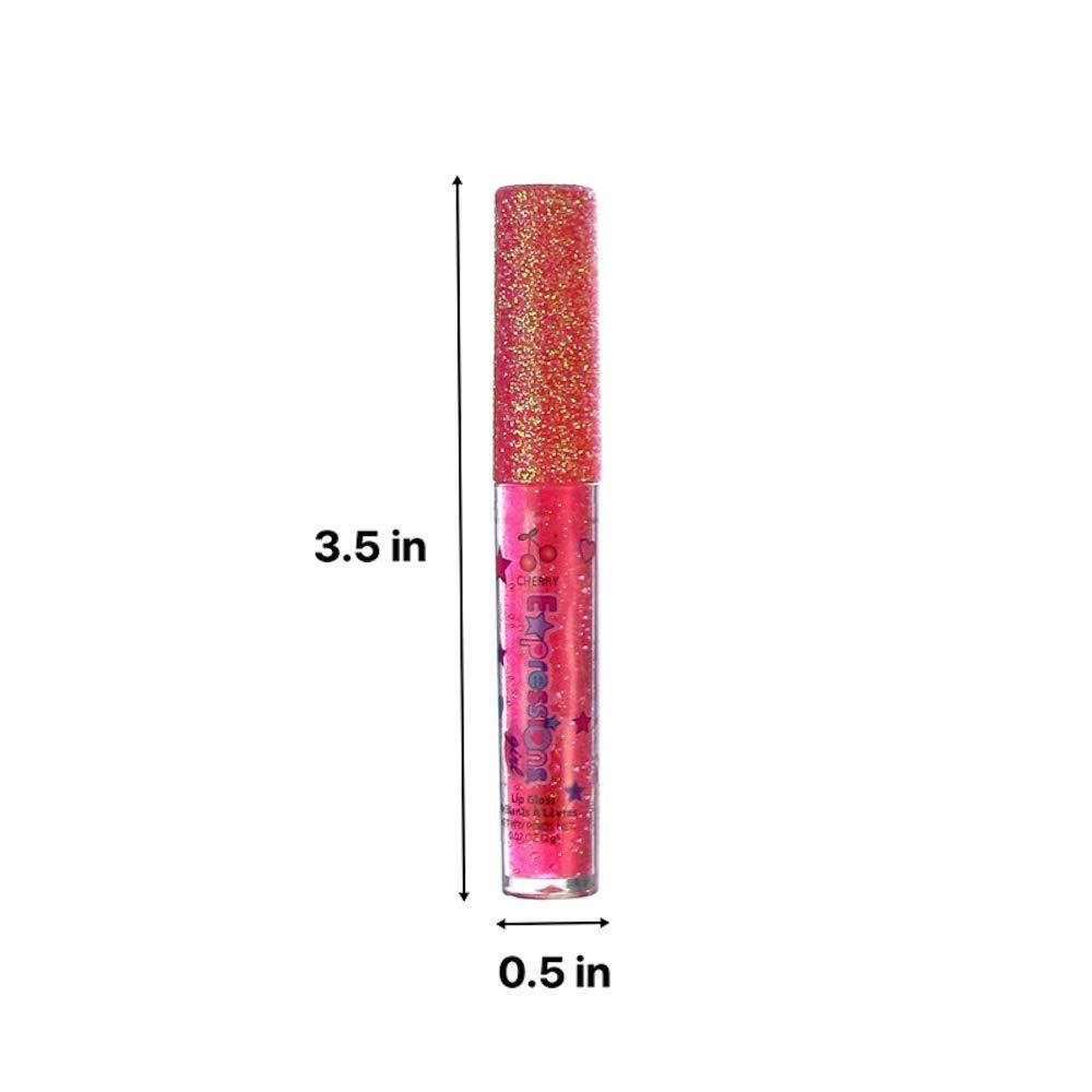 image:imageExpressions girl 14pc Fruity Flavored Lip Gloss Set Lip Gloss in Assorted Fruity Flavors Non Toxic Makeup for Kids amp Teens1 Fl Oz Pack of 1