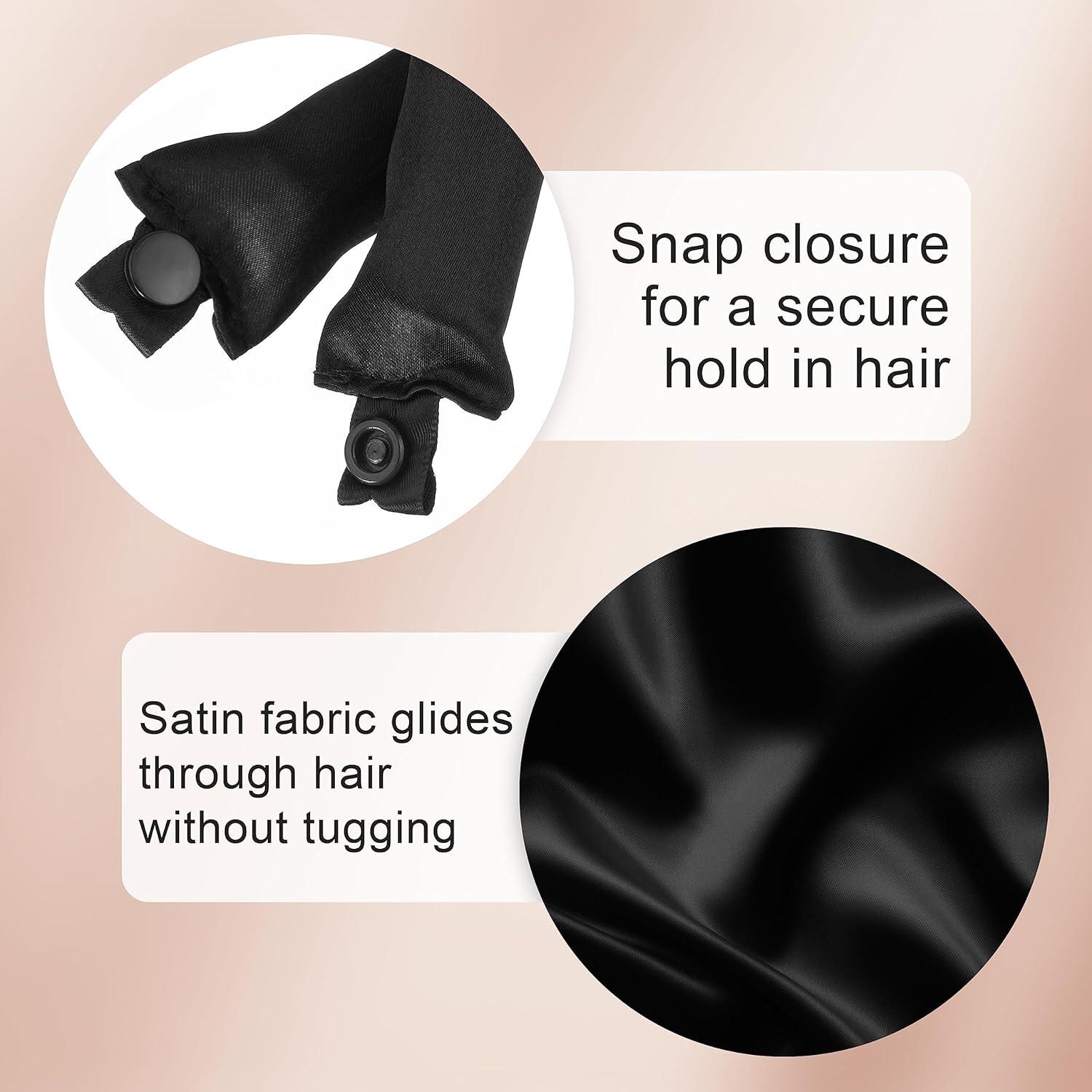 image:imageJenny Capp 6pc Satin Cushion Hair Rollers 1 Thick Super Soft Accessories for Women Promote Healthy Curls amp Prevent Breakage for Natural Hair