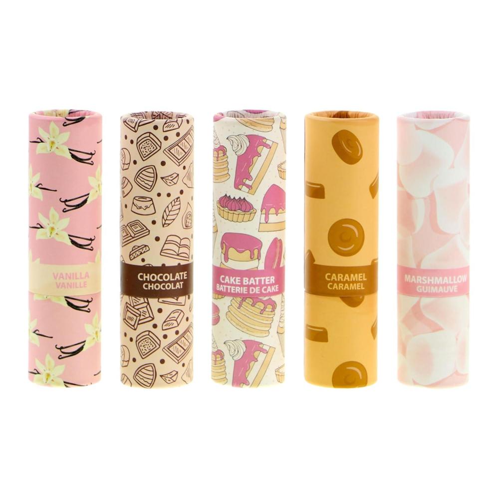 image:image5pc Sweets Lip Balm Set Nourishing amp Soothing Retractable Lip Balms Fun Flavored Tinted Lip Balms with TwistUp Design