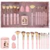image:image15pc Beauty Set  Beautiful Brush Collection Blenders Spoolie Storage Tumbler Professional Cosmetic Tools Application Face Eye Kit
