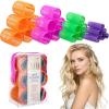 image:image24pc Hair Rollers Collection  Bright Colored Classic Curls Lift Self Grip Curlers Women Assorted Sizes Styling Volume Set ToolsBright