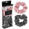image:image2pc Scrunchies for Women  Gray amp Pink Scrunchie Value Pack  Soft Hair Scrunchies For Womens Hair