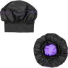image:imageEdge CAPP  Double Lined Ribbed Sleeping Cap wExtra Wide Band Black
