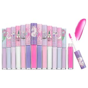 EXPRESSIONS 14pc Lip Gloss for Girls – Glossy Lip Gloss Tubes | Non Toxic Lip Gloss Set – Unicorn Princess Birthday Party Favors Kids Makeup