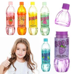EXPRESSIONS 6pc Soda Pop Lip Gloss Collection – Fruit Flavored, Non-Toxic Soda Bottle Lip Gloss Set, Teen Girls Party Favors