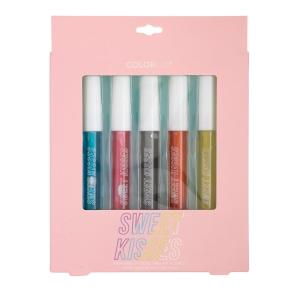 Expressions Sweet Kisses Lip Gloss Collection – 5 Pack, Assorted Tubes With Wand, Aesthetic Makeup Lip Shine Set
