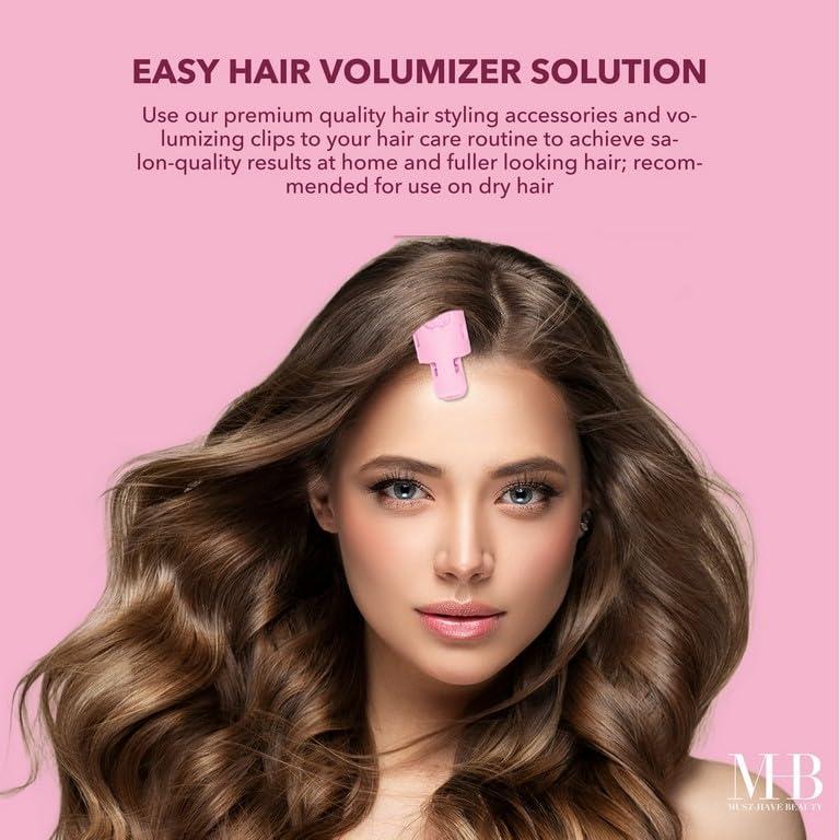 image:image6pc Styling Curling Clips EasytoUse DualPurpose Hair Clips for Curling and Volumizing Heat Resistant Hair Clip Set Premium Quality Hair Accessories for Women PINKPink