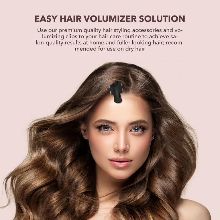 image:image6pc Styling Curling Clips EasytoUse DualPurpose Hair Clips for Curling and Volumizing Heat Resistant Hair Clip Set Premium Quality Hair Accessories for Women PINKBlack