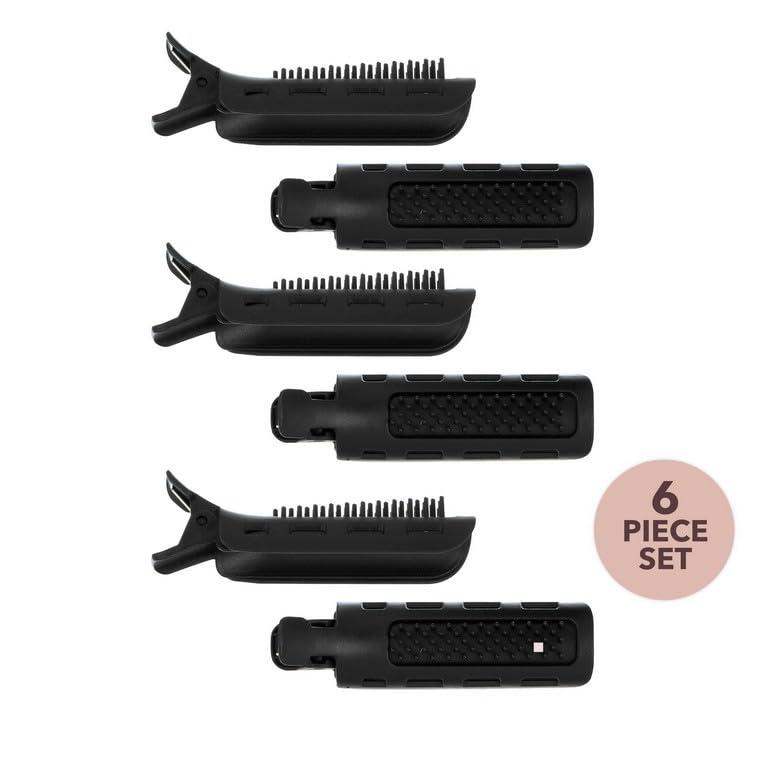 image:image6pc Styling Curling Clips EasytoUse DualPurpose Hair Clips for Curling and Volumizing Heat Resistant Hair Clip Set Premium Quality Hair Accessories for Women PINKBlack