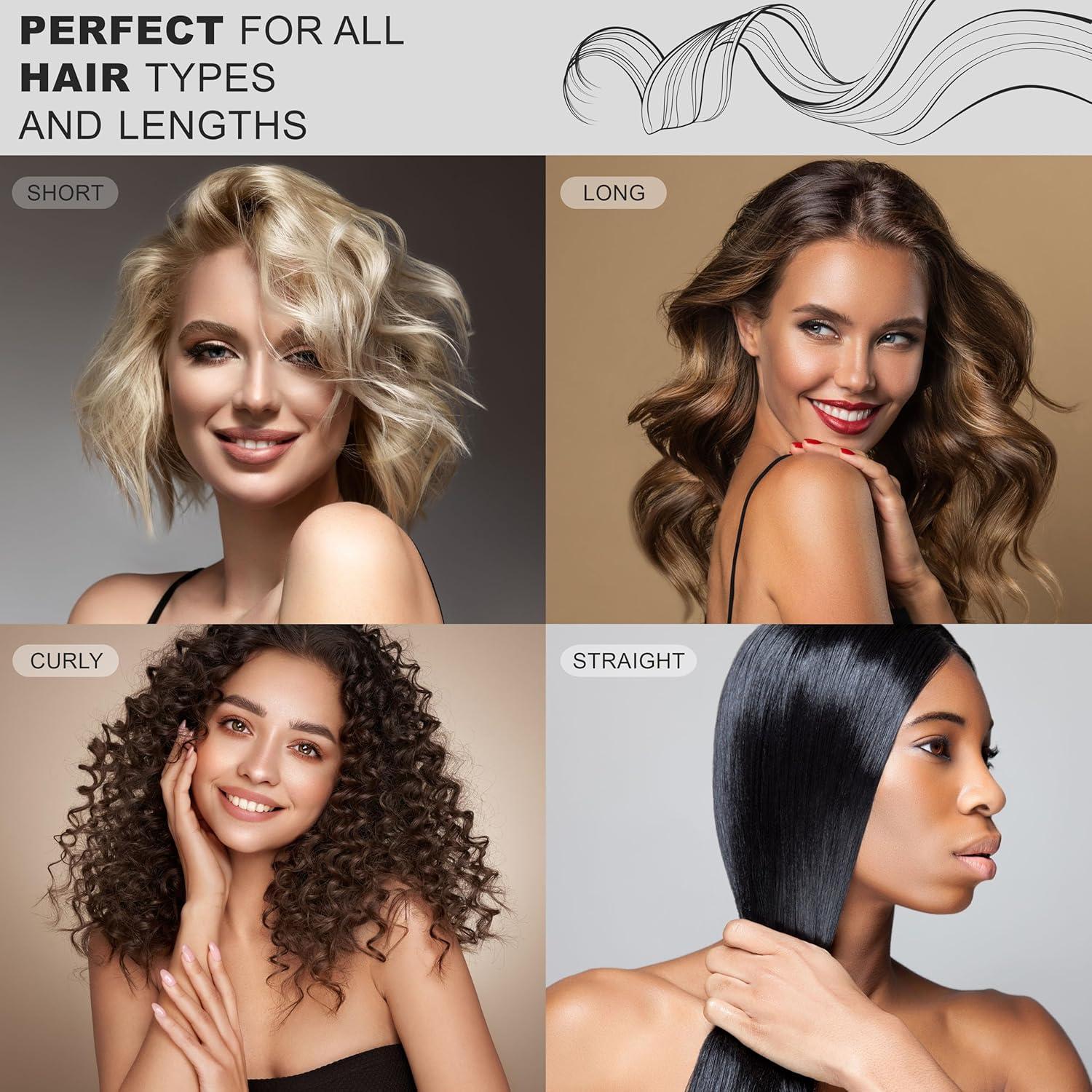 image:imageExpressions 4pc Hair Roller Clips Premium Hair Accessories for Women 2In1 Root Lifter Volumizer amp Curler Set with Styling Clips