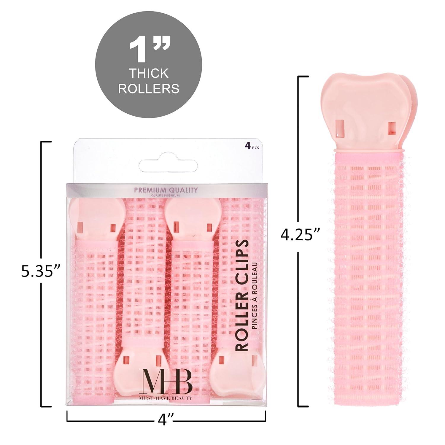 image:imageExpressions 4pc Hair Roller Clips Premium Hair Accessories for Women 2In1 Root Lifter Volumizer amp Curler Set with Styling Clips